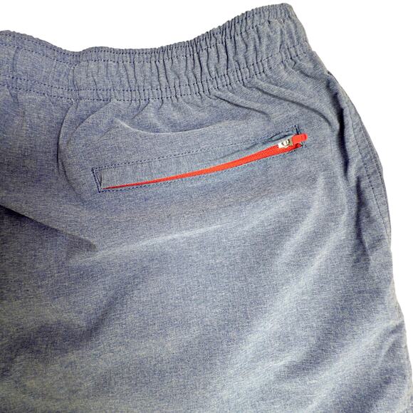 Chubbies Blue 6" Inseam Performance Zip Pocket Drawstring Shorts Gym Swim Every - Picture 4 of 7